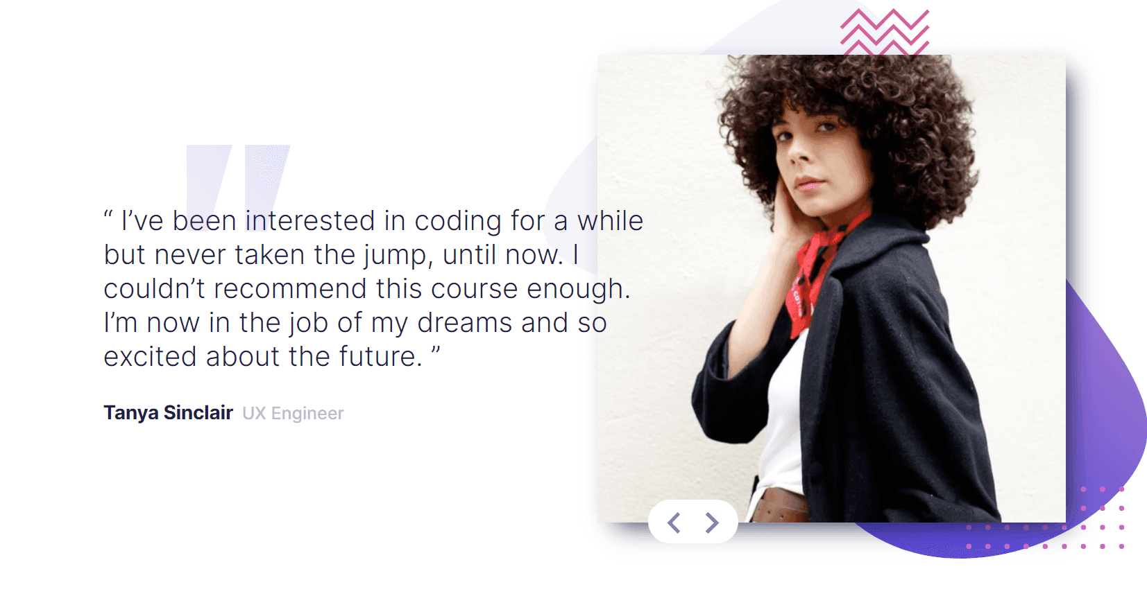 Coding Bootcamp Testimonial